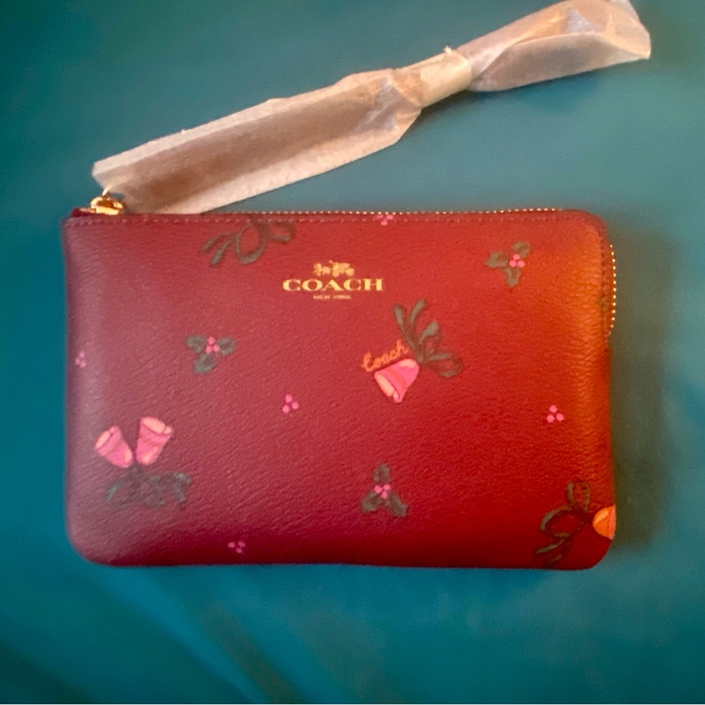 Coach Christmas Wristlet